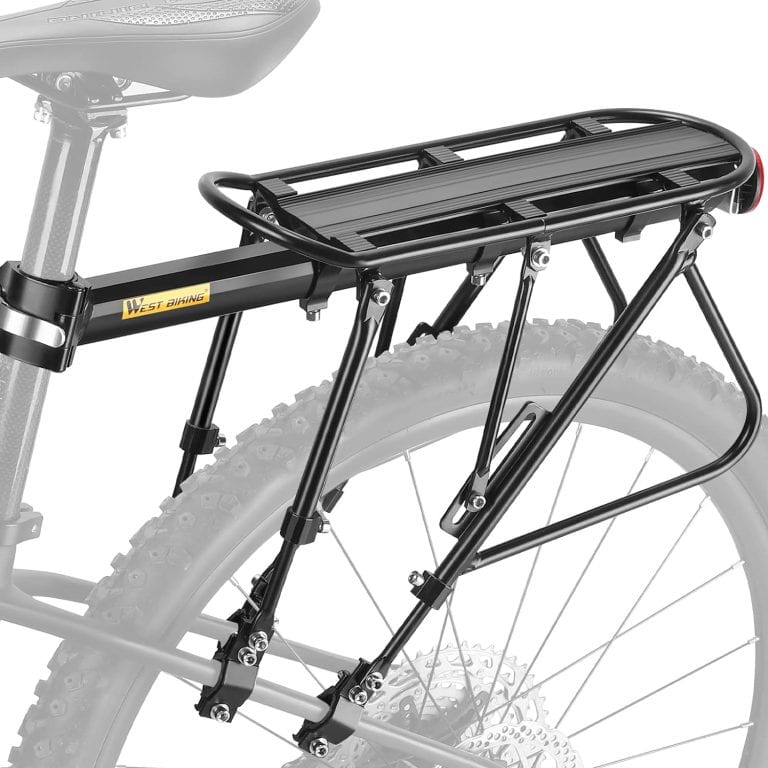 West Biking Bike Carrier Rack, 310 LB Capacity Solid Bearings Universal Adjustable Bicycle Luggage Cargo Rack