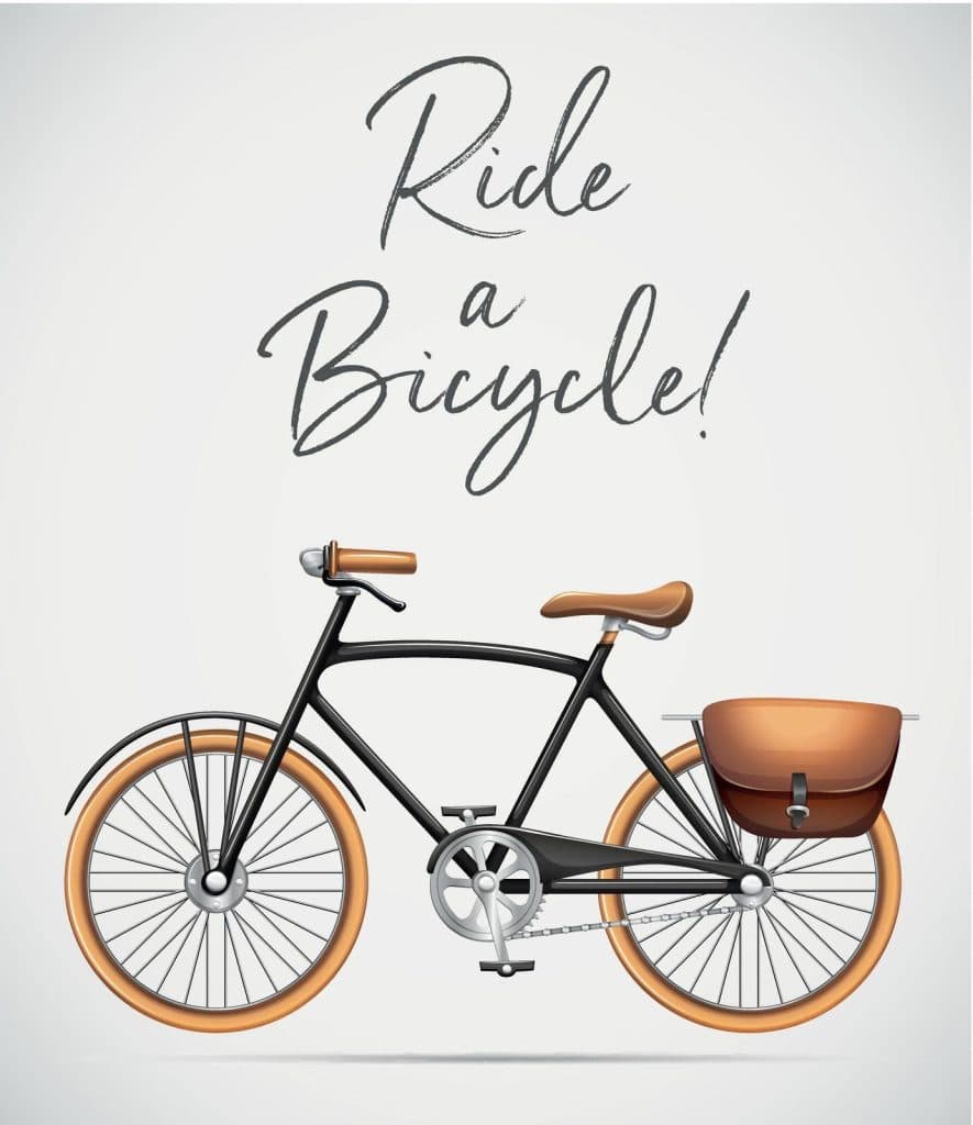 ride a bicycle