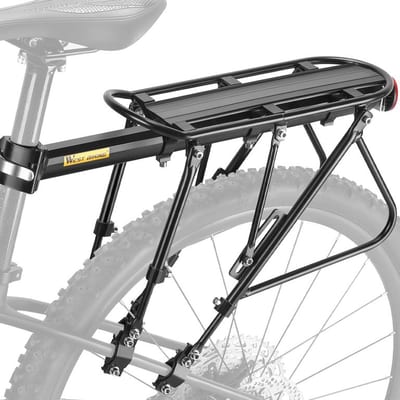 West Biking Bike Carrier Rack, 310 LB Capacity Solid Bearings Universal Adjustable Bicycle Luggage Cargo Rack