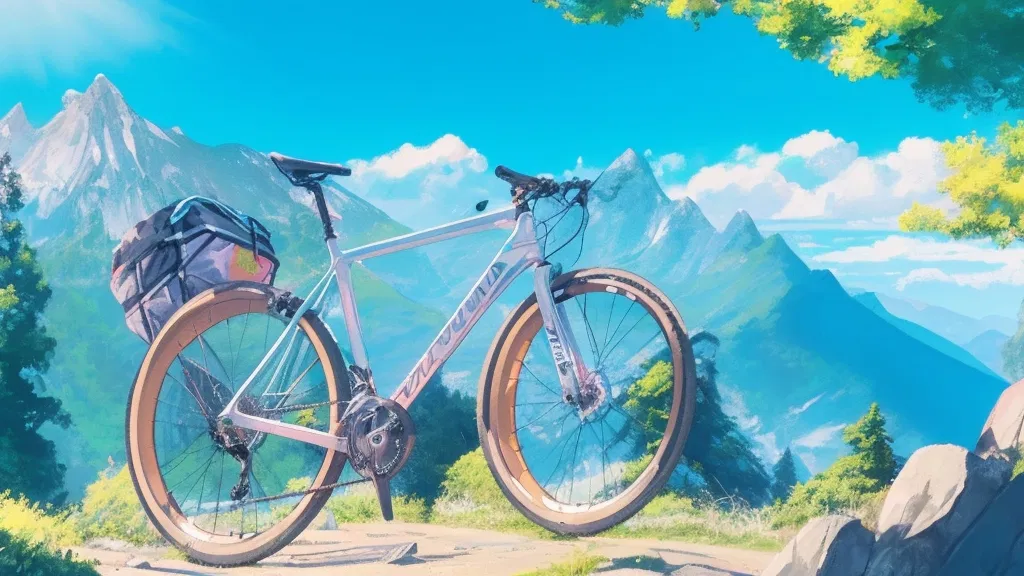 Rear bike rack for mountain bike